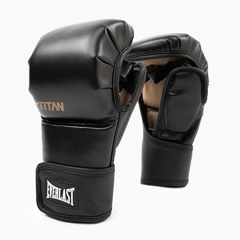 Guanti da grappling neri Everlast Titan Hybrid 7