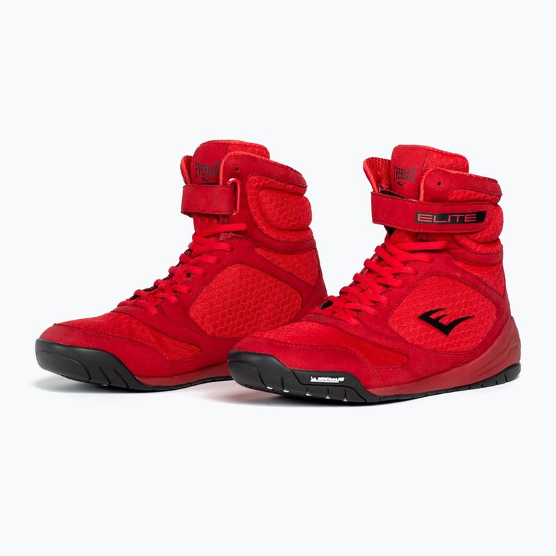 Scarpe da boxe Everlast Elite 2 rosse da uomo 2