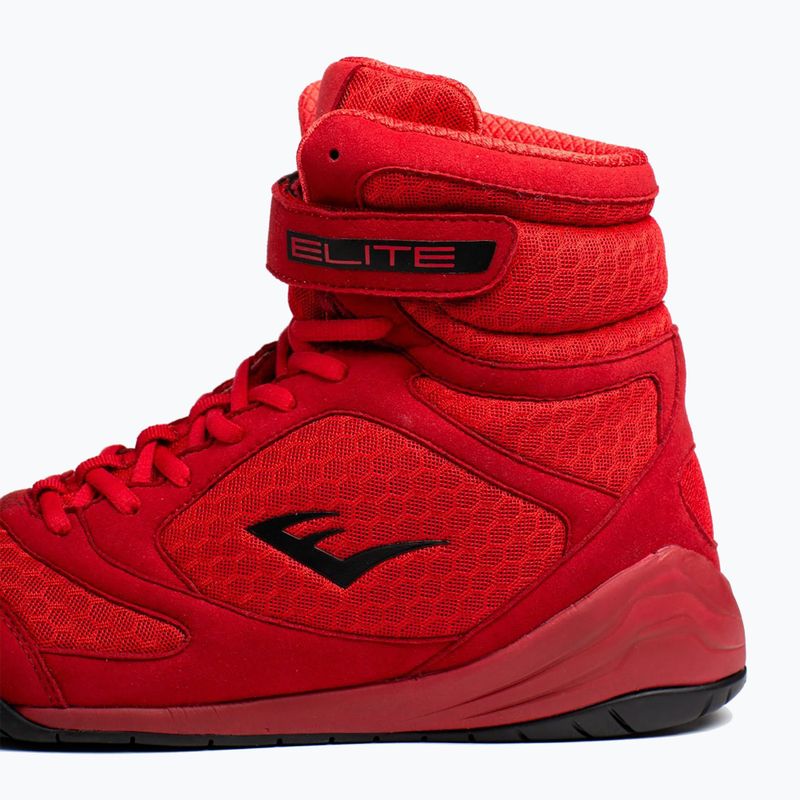 Scarpe da boxe Everlast Elite 2 rosse da uomo 5