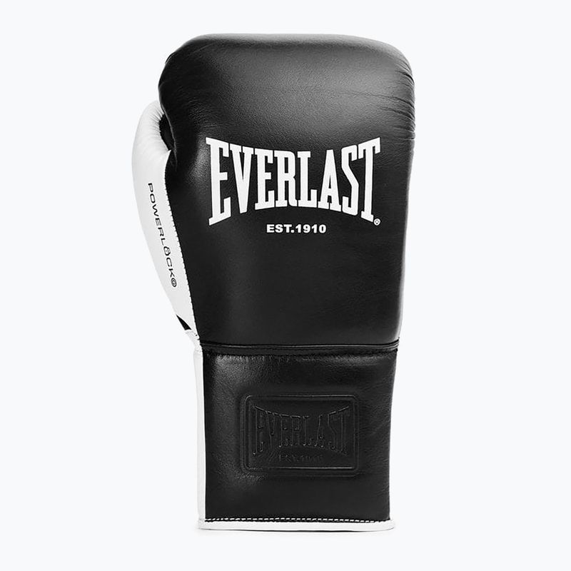 Guantoni da boxe Everlast Powerlock Pro OG Laced black/white 2
