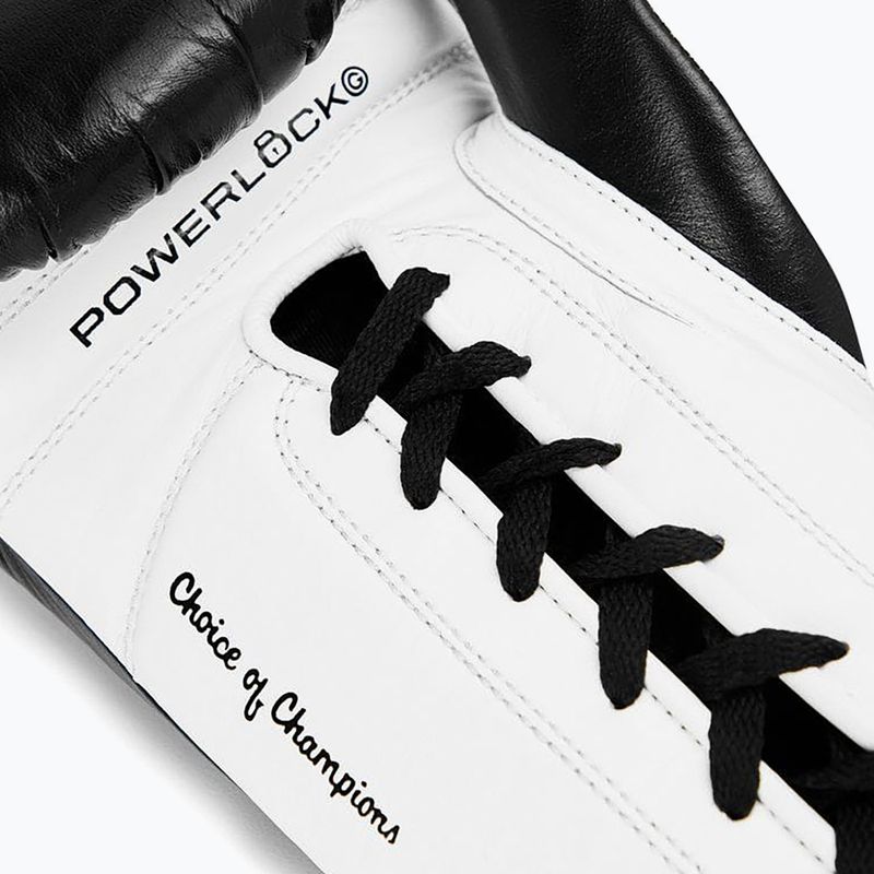 Guantoni da boxe Everlast Powerlock Pro OG Laced black/white 4
