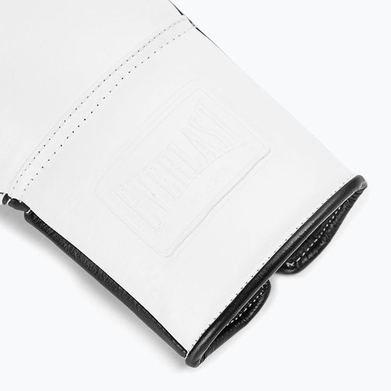 Guantoni da boxe Everlast Powerlock Pro OG Laced white/black 5