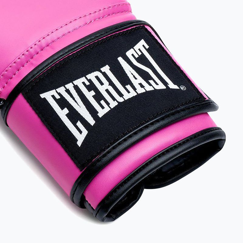 Guantoni da boxe Everlast Powerlock Pro OG H&L Training Glove pink/black 5