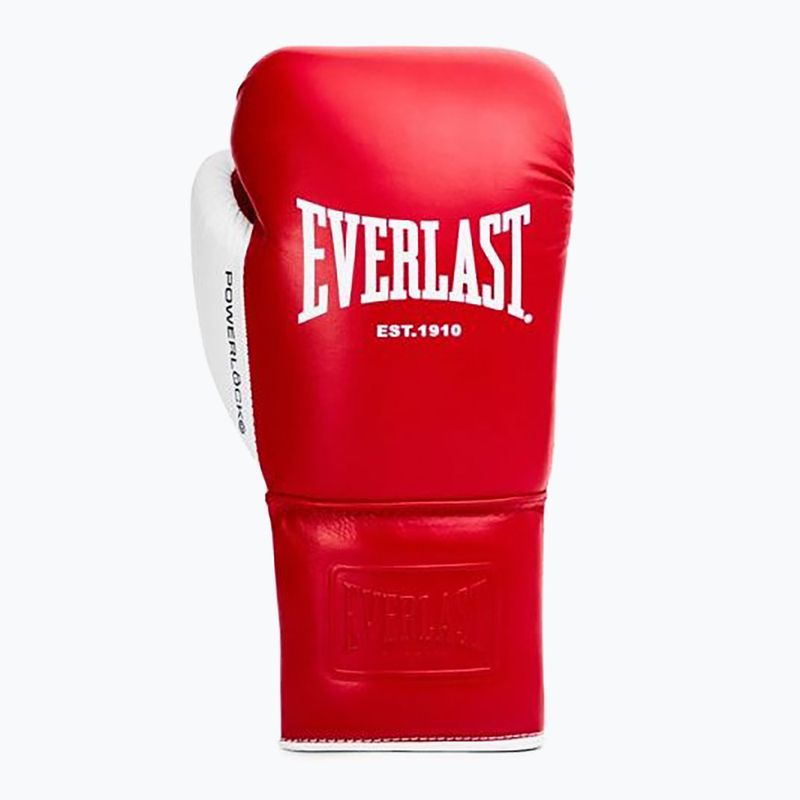 Guantoni da boxe Everlast Powerlock OG Pro Fight red/white 2