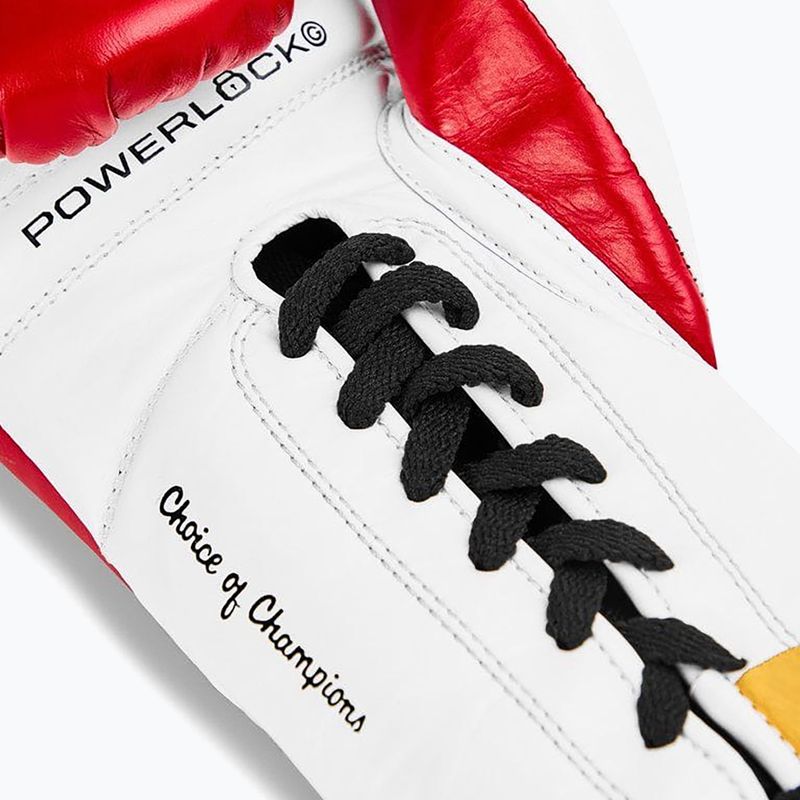 Guantoni da boxe Everlast Powerlock OG Pro Fight red/white 4