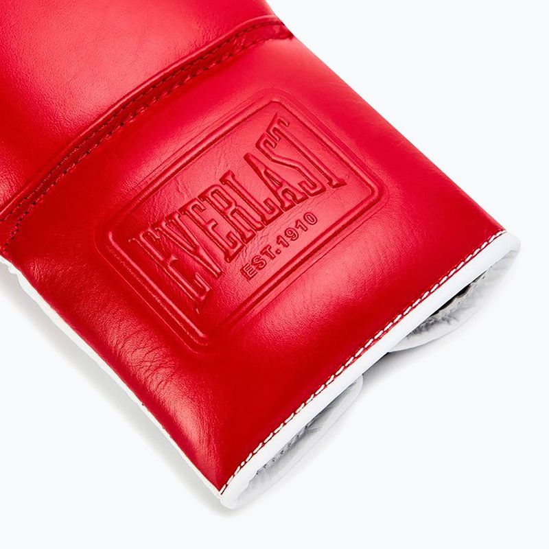 Guantoni da boxe Everlast Powerlock OG Pro Fight red/white 5
