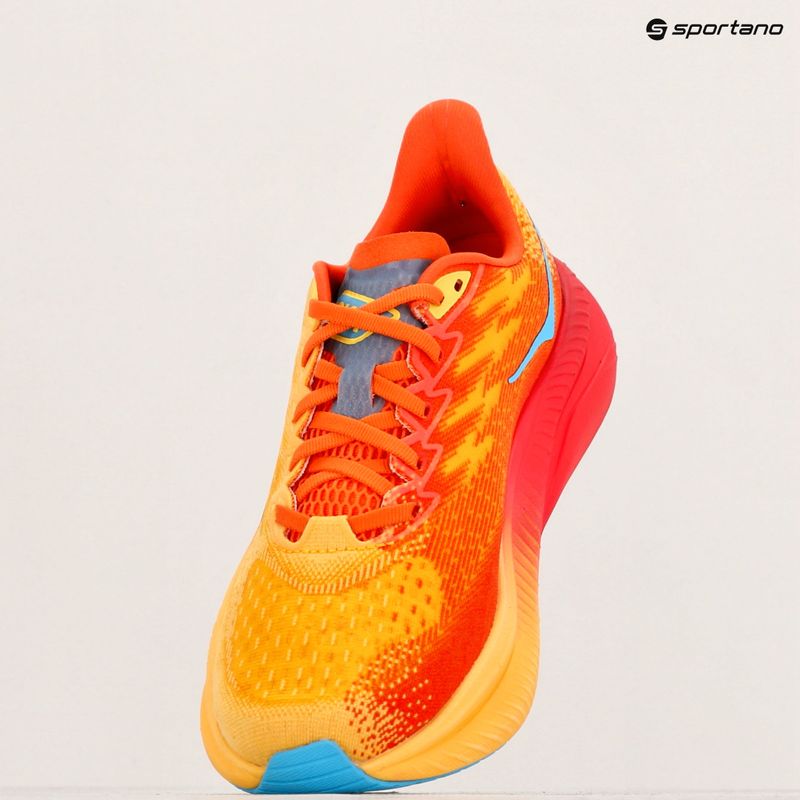 Scarpe da corsa HOKA Mach 6 poppy/squash per uomo 9