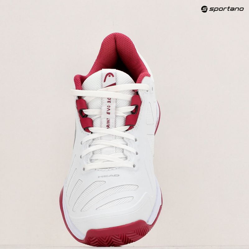 Scarpe da tennis da donna HEAD Sprint Evo 3.0 Clay bianco/berry 9