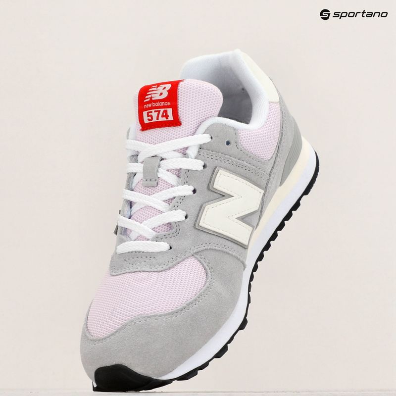 Scarpe da bambino New Balance GC574 grigio brillante 9