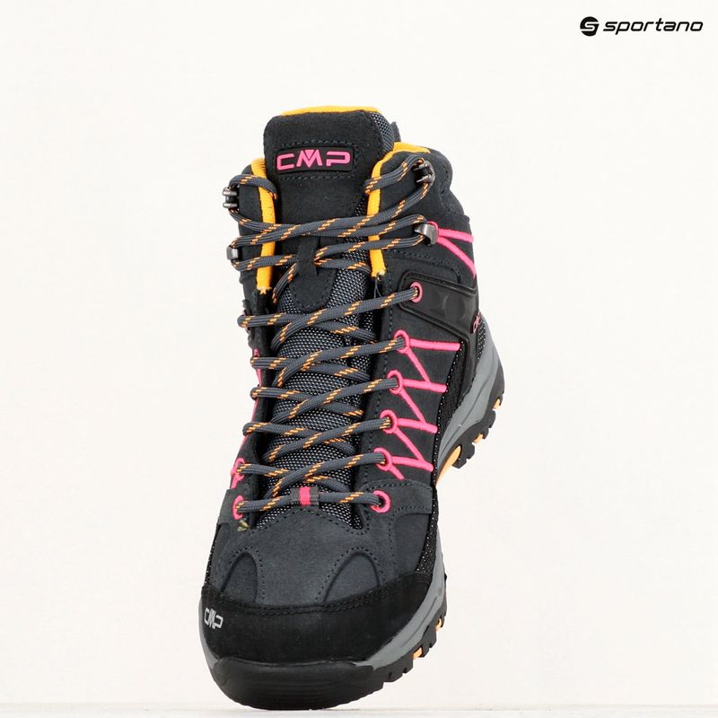 Scarponi da trekking per bambini CMP Rigel Mid antracite/bouganville 9