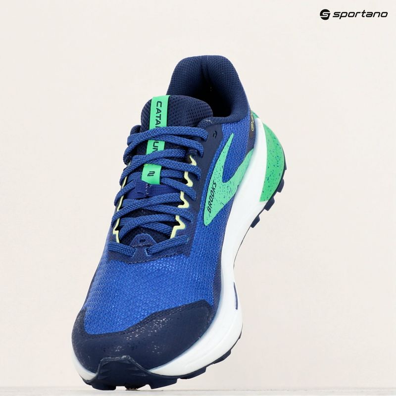 Brooks Catamount 2, scarpe da corsa da uomo, navy/yucca/rosa 10