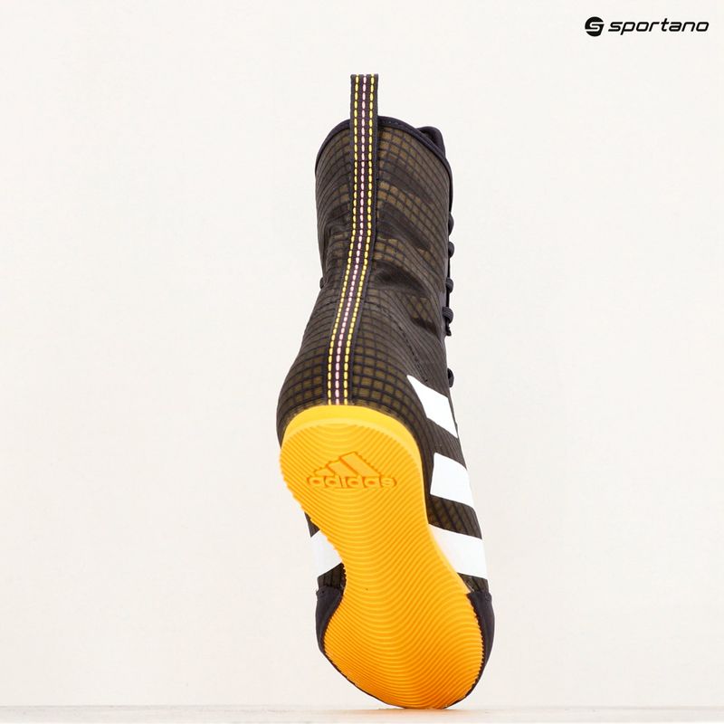 Scarpe da boxe adidas Box Hog 4 aurora nero/bianco scuro/spark 10