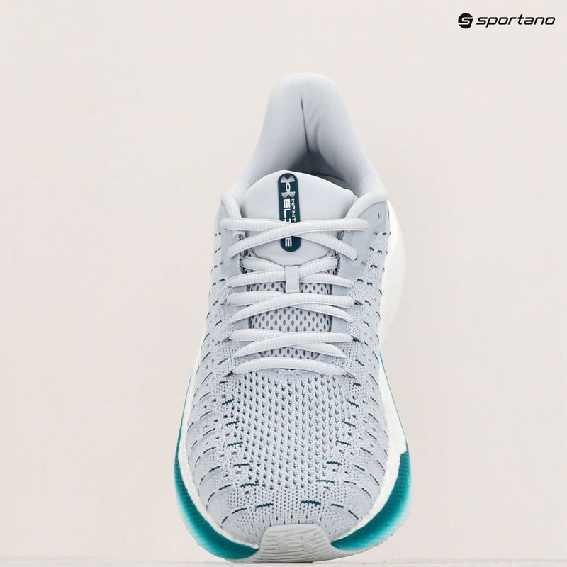 Scarpe da corsa da uomo Under Armour Infinite Elite halo gray/halo gray/hydro teal 13