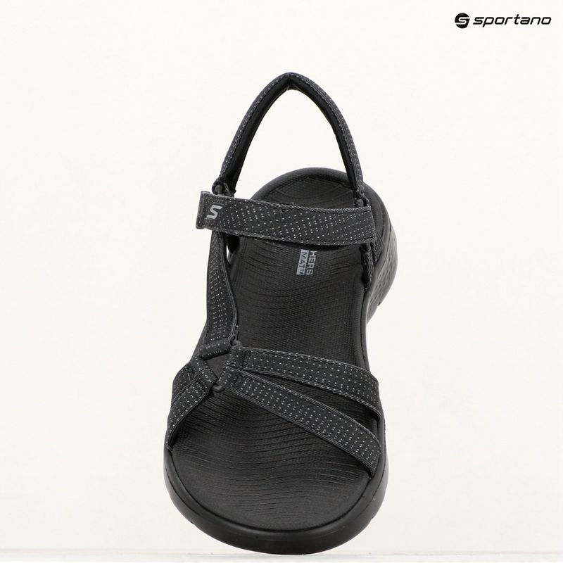 SKECHERS Go Walk Flex Sandal Donna Nero Sublime 15