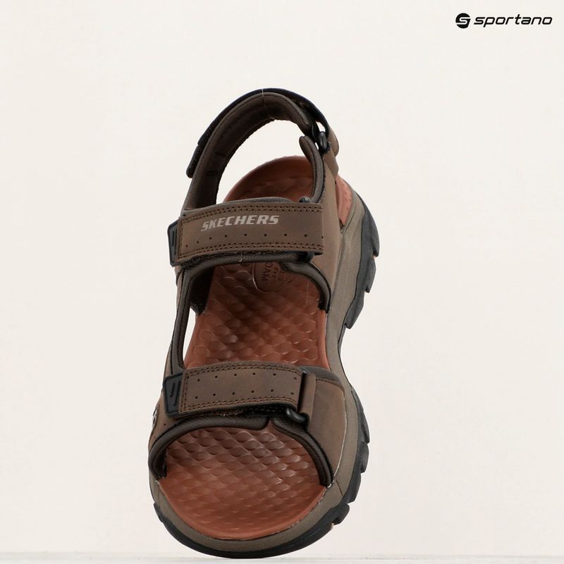 SKECHERS Tresmen Hirano sandali da uomo in cioccolato 14