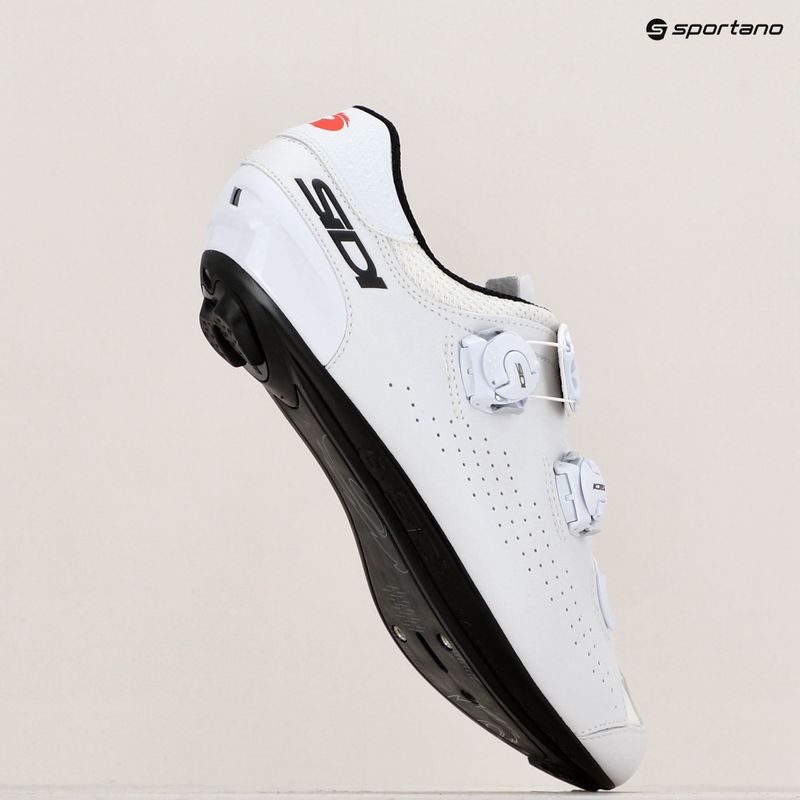 Sidi Genius 10 bianco/bianco scarpe da strada da uomo 11