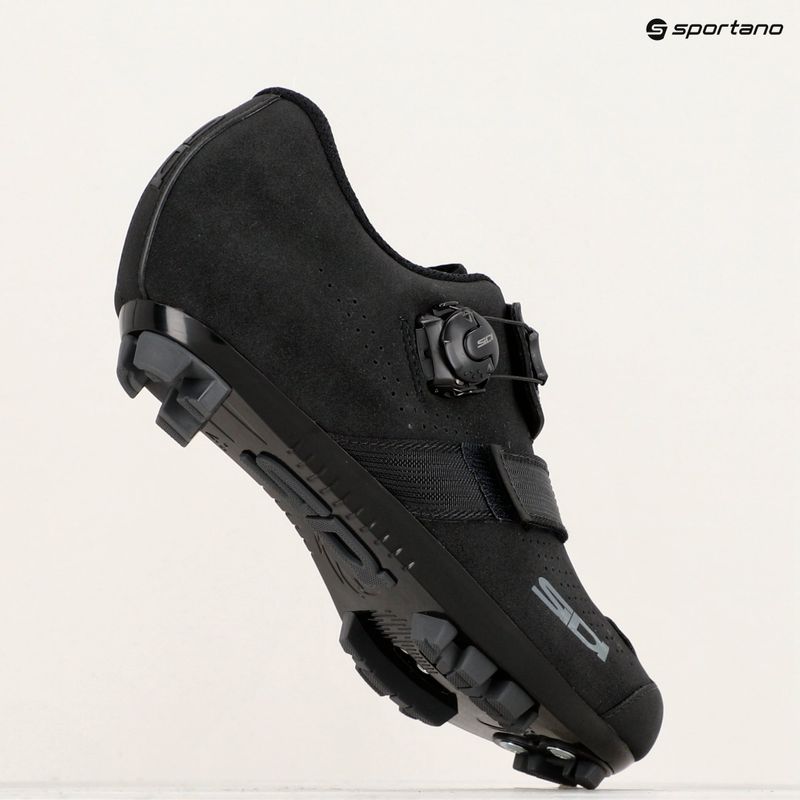 Scarpe da ciclismo MTB da uomo Sidi MTB Aertis nero/nero 14