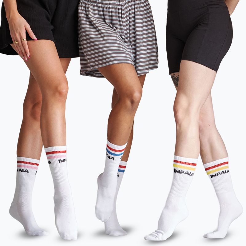 Calze donna IMPALA Stripe 3 paia bianco 3