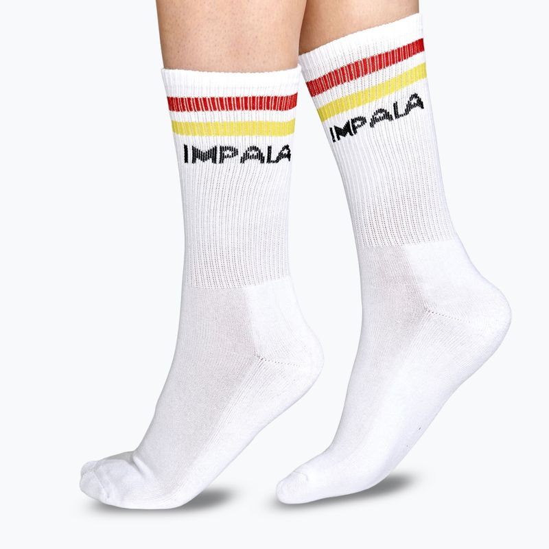 Calze donna IMPALA Stripe 3 paia bianco 4