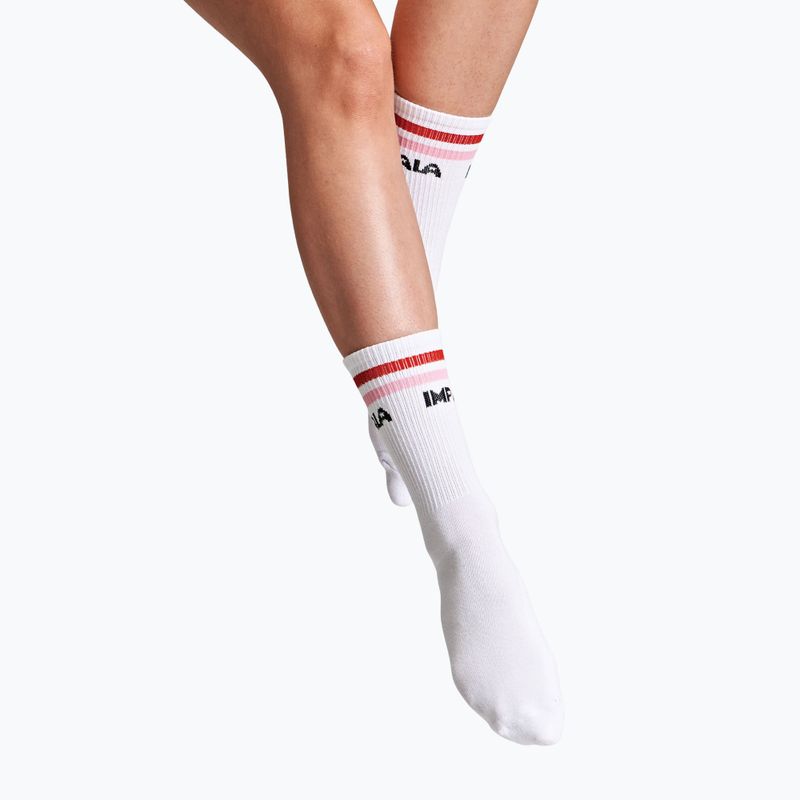 Calze donna IMPALA Stripe 3 paia bianco 5