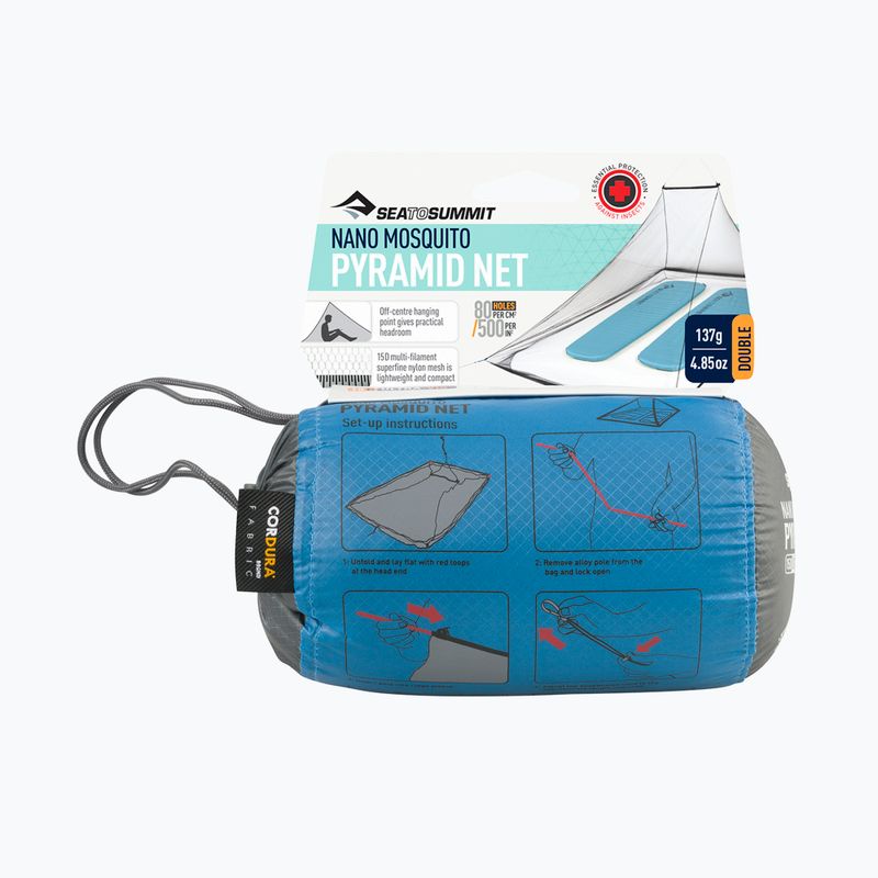 Zanzariera Sea To Summit Nano MosquiTo Pyramid Net Double grey 10