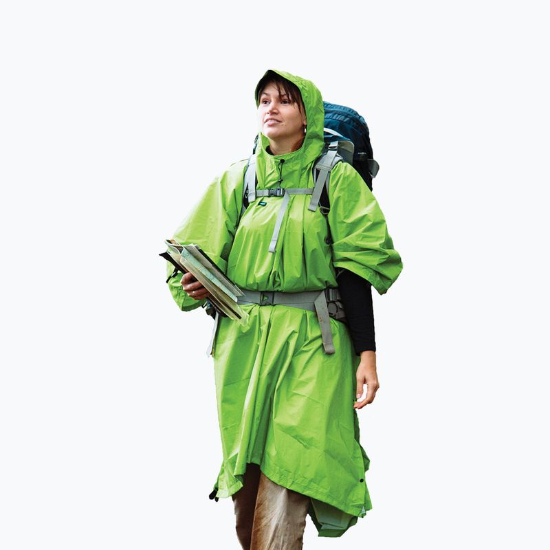 Poncho antipioggia Sea to Summit 70D Nylon Tarp verde 2