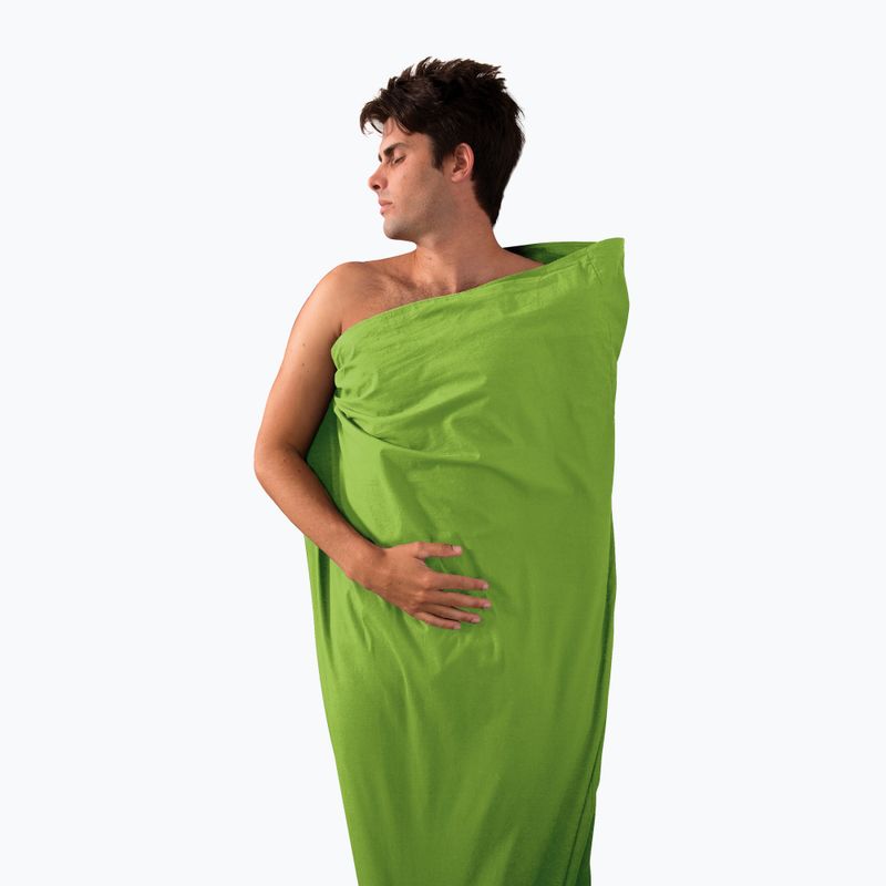 Inserto per sacco a pelo Sea to Summit Premium Cotton Standard Rect verde 4