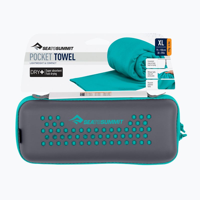 Asciugamano ad asciugatura rapida Sea to Summit Pocket Towel baltic 3