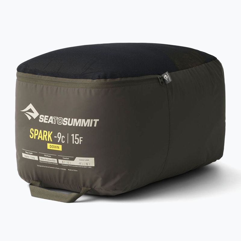Sacco a pelo Sea To Summit Spark Down -9C|15F Lungo grigio/giallo 2