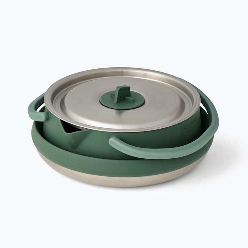 Sea To Summit Detour Bollitore da viaggio pieghevole in acciaio inox da 1,6 l verde 3