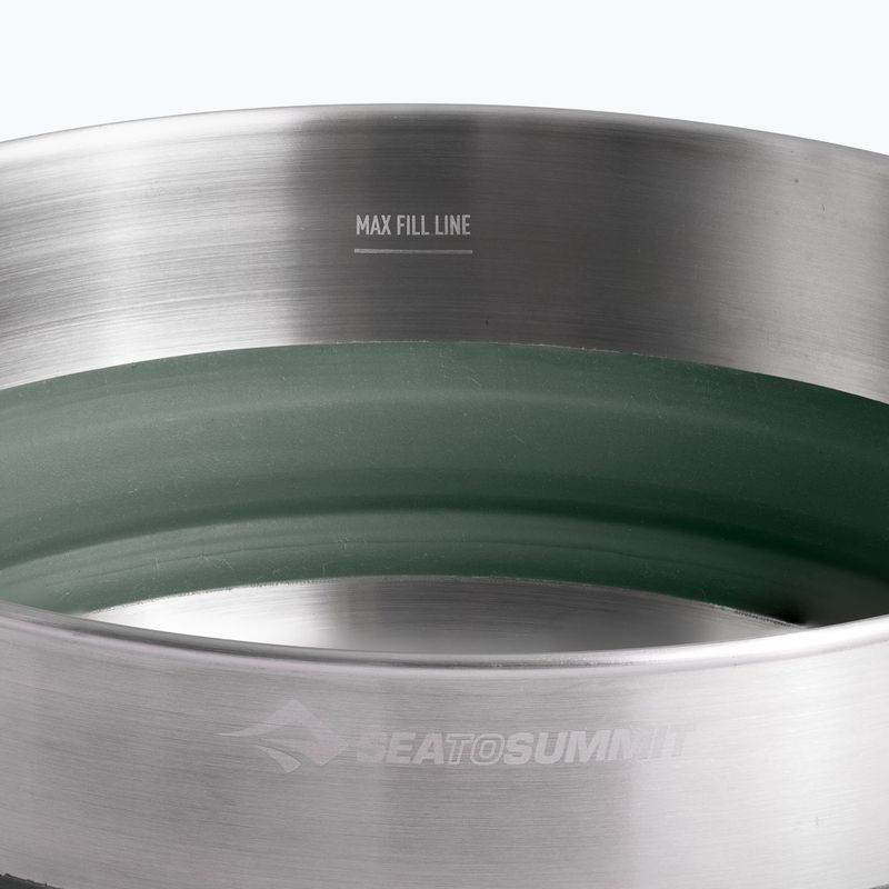 Pentola da campeggio Sea To Summit Detour Stainless Steel Collapsible 3 l laurel wreath 5