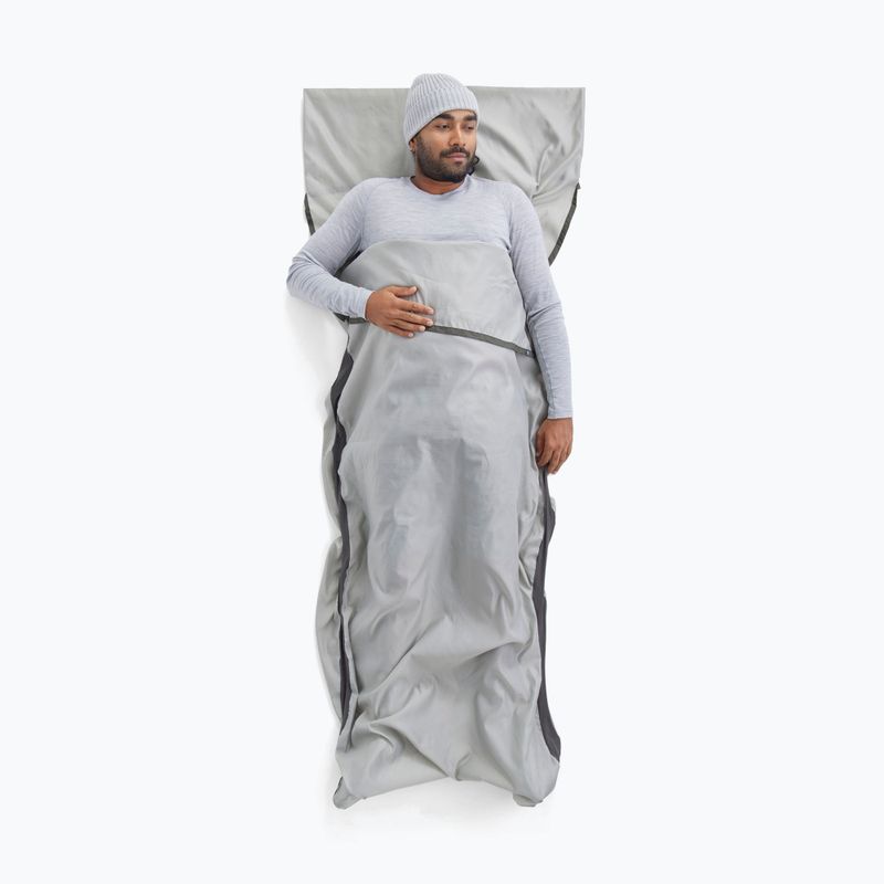 Lenzuolo interno per sacco a pelo Sea To Summit Silk Blend Sleeping Bag Liner Rectangular moonstruck 2