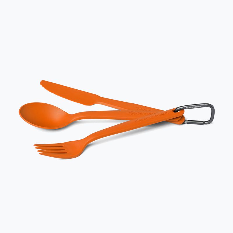 Posate Sea To Summit Camp Cutlery Set burnt orange 2