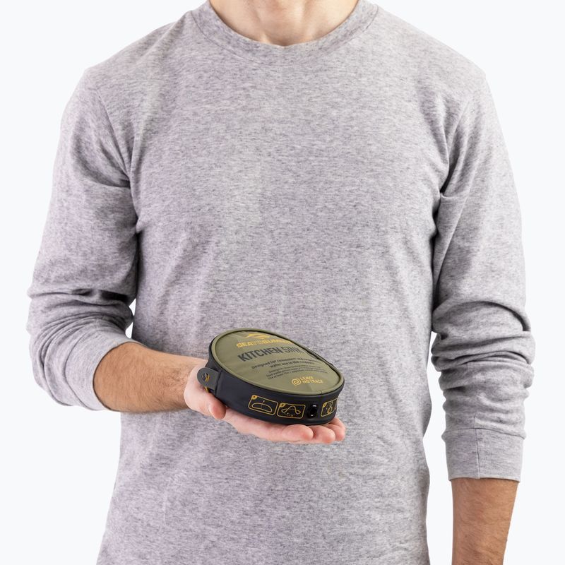 Lavello da campeggio Sea to Summit Kitchen Sink 20 l burnt olive 5