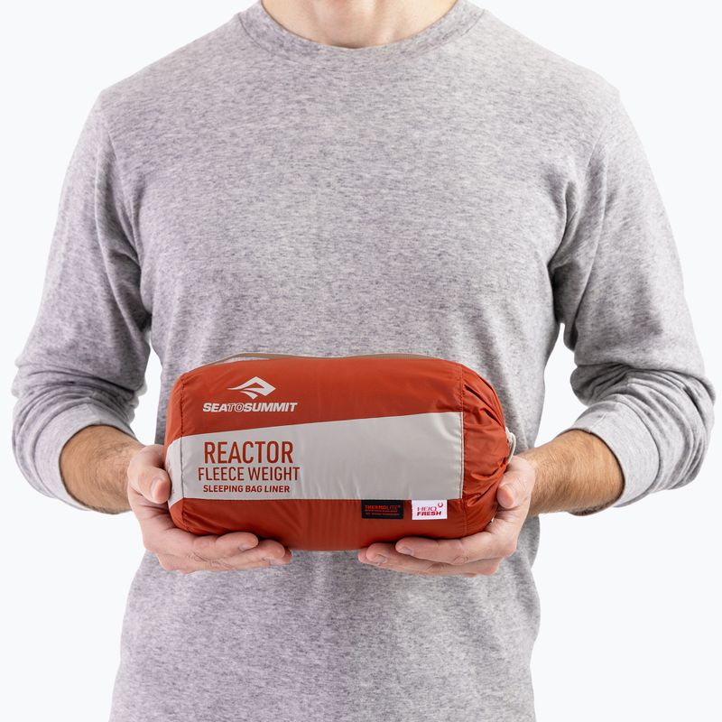 Lenzuolo interno per sacco a pelo Sea To Summit ReacTor Fleeceweight picante 5