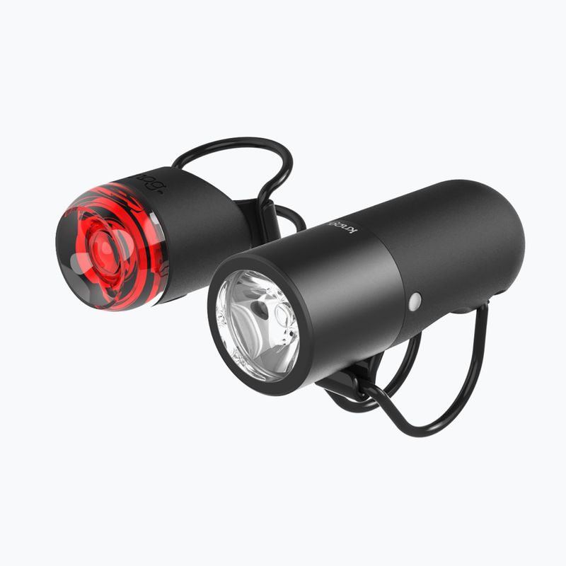 Set di luci per bicicletta Knog Plugger Twinpack nero 2