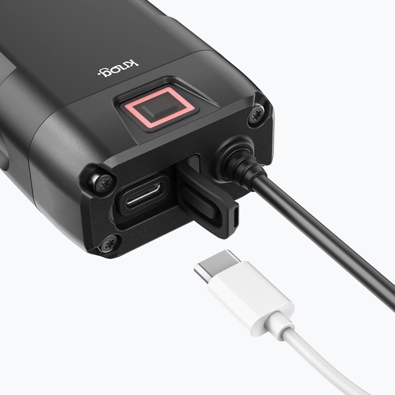 Knog Blinder X 1800 luce anteriore per bicicletta + batteria 10000mAh nero 6