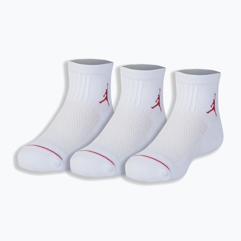Skarpety dziecięce  Nike Air Jordan Jumpman Quarter 3 pary white 2