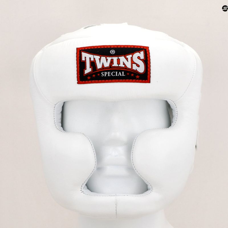 Casco da boxe Twins Special Sparring bianco 9