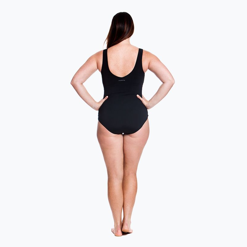 Costume intero da donna Funkita Zip Front One Piece ancora nero 5
