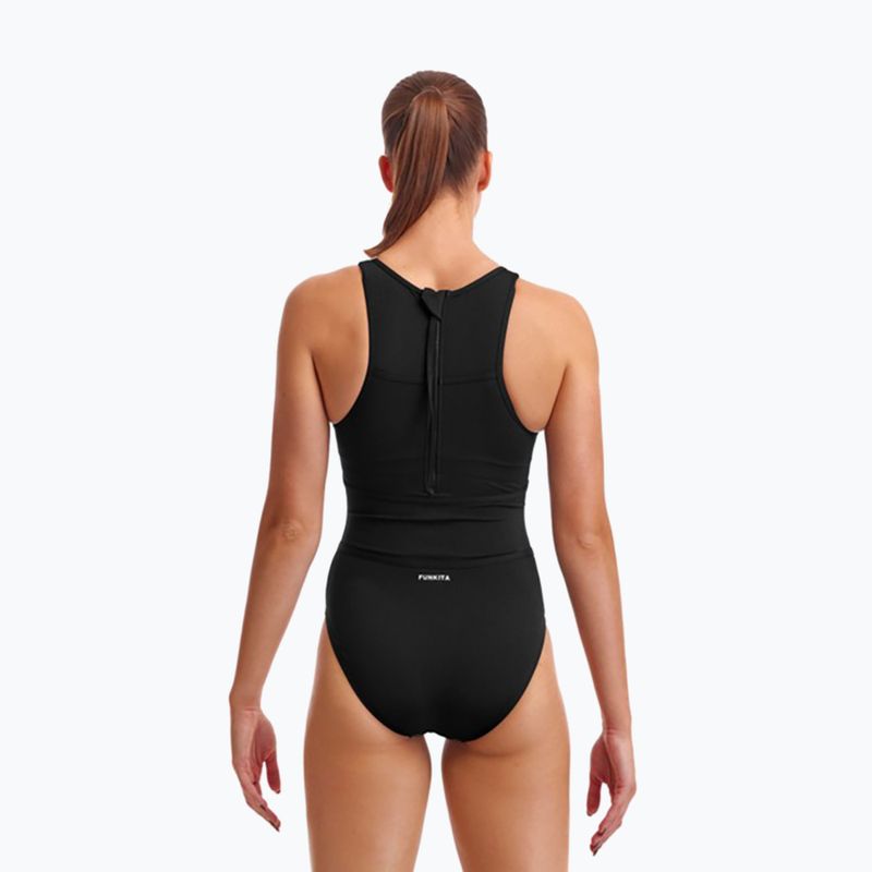 Costume intero da donna Funkita Hi Flyer One Piece ancora nero 6