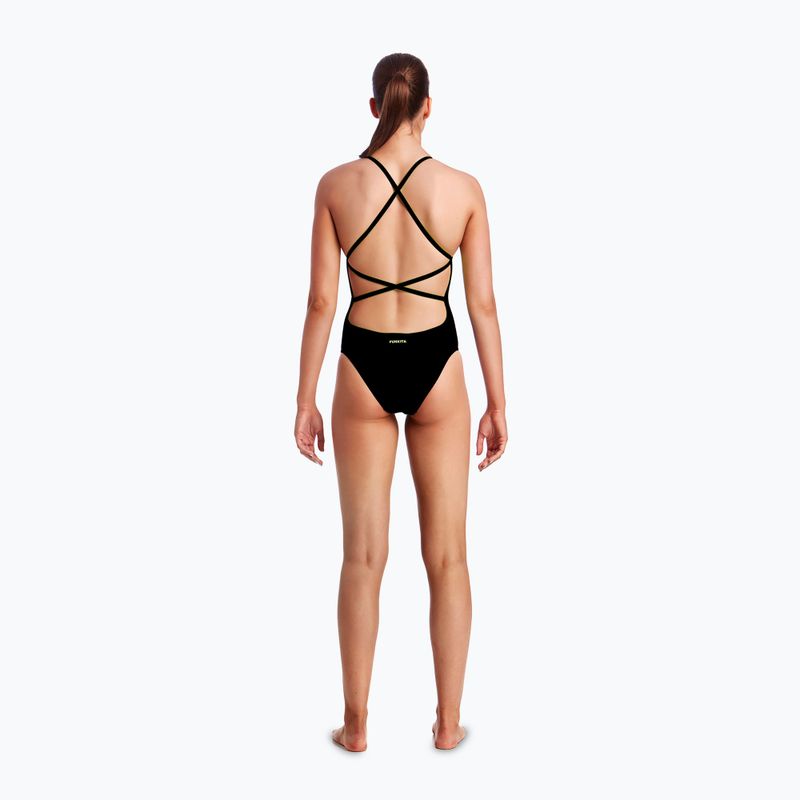 Funkita costume intero donna Strapped In One Piece ancora nero 4