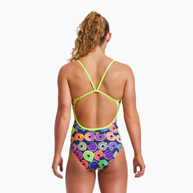 Funkita donna costume da bagno intero con cinturino singolo, ciambelle da inzuppare 5