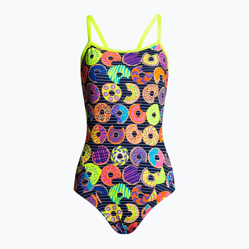 Funkita donna costume da bagno intero con cinturino singolo, ciambelle da inzuppare