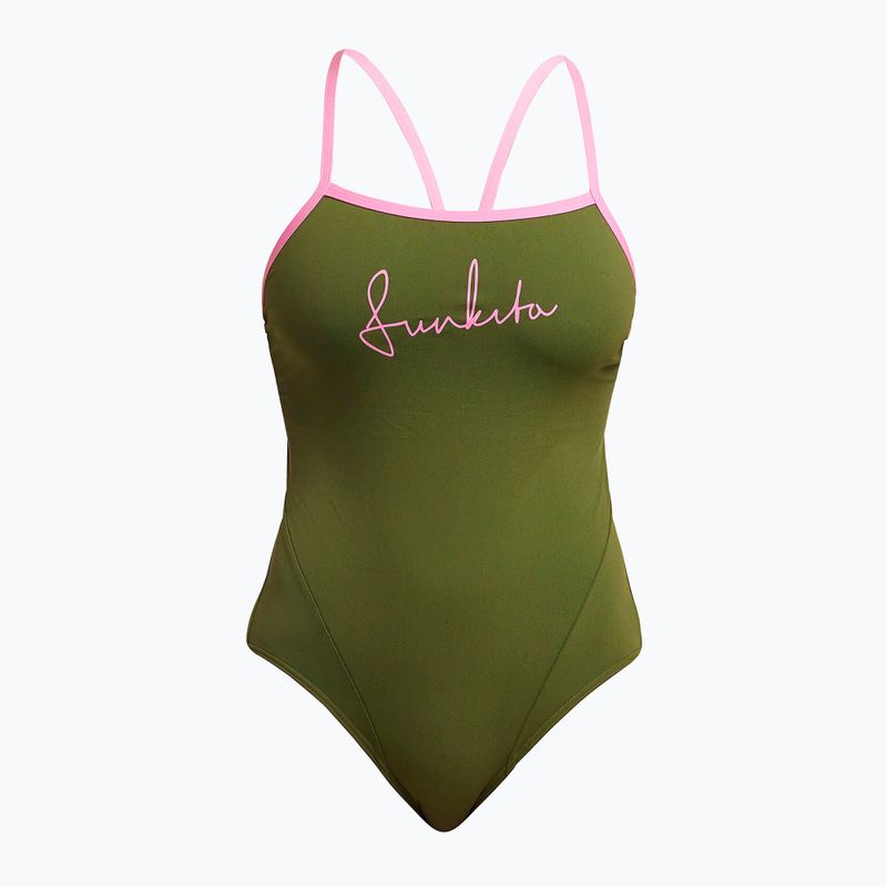 Costume da bagno intero con cinturino singolo Funkita Donna glamo camo