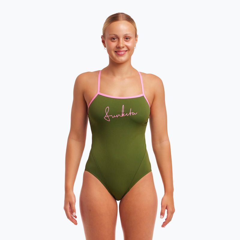 Costume da bagno intero con cinturino singolo Funkita Donna glamo camo 2