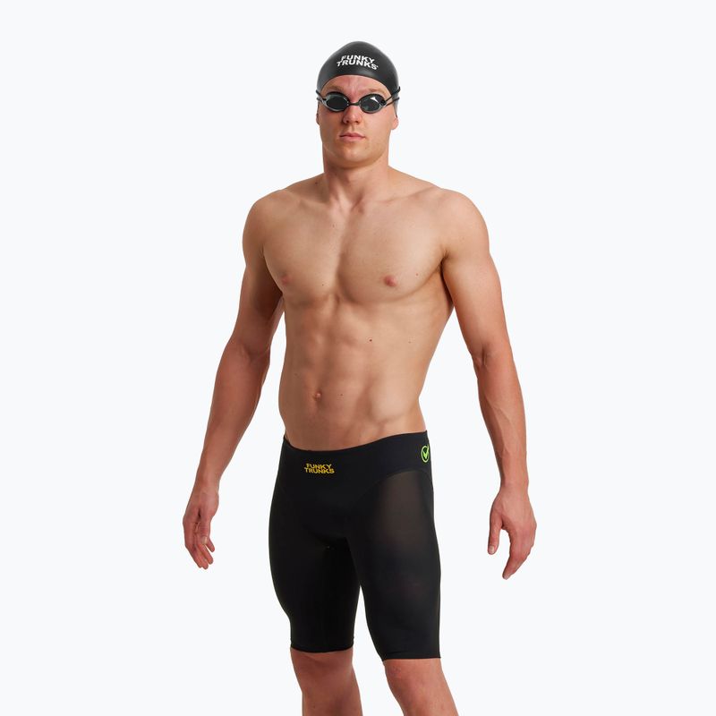 Uomo nuoto jammers Funky Trunks Apex Viper attacco nero 5