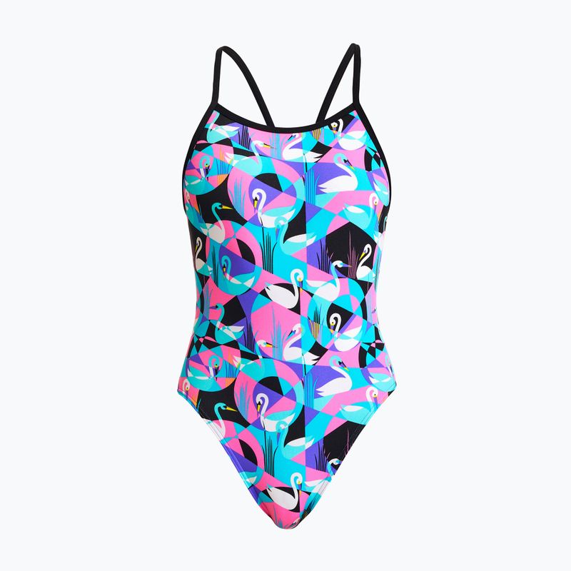 Funkita Eco Costume da bagno intero con cinturino singolo per bambini Cigno in giro 4
