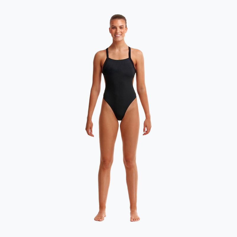 Funkita Costume da bagno intero senza bretelle Donna Ancora Nero 2