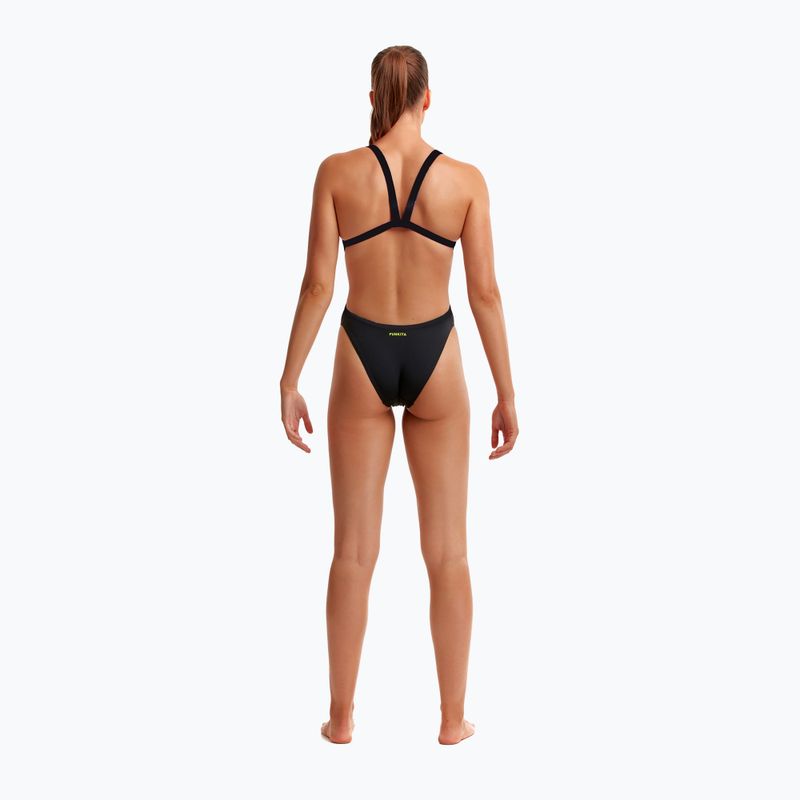 Funkita Costume da bagno intero senza bretelle Donna Ancora Nero 3